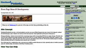 What Pgdp.net website looked like in 2020 (3 years ago)