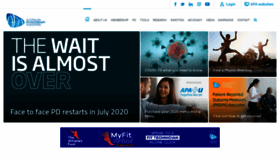 What Physiotherapy.asn.au website looked like in 2020 (3 years ago)