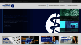 What Psych.org website looked like in 2020 (5 years ago)