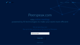 What Peerspeax.com website looked like in 2020 (3 years ago)