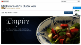 What Porcelaensbutikken.dk website looked like in 2020 (3 years ago)