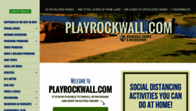 What Playrockwall.com website looked like in 2020 (3 years ago)