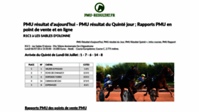What Pmu-resultat.fr website looked like in 2020 (3 years ago)