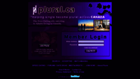 What Plural.ca website looked like in 2020 (3 years ago)