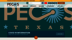What Pecostx.gov website looked like in 2020 (3 years ago)