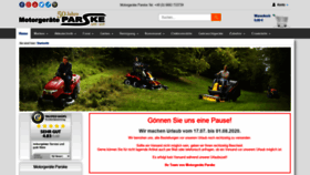 What Parske-shop.de website looked like in 2020 (3 years ago)