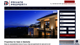 What Privateproperty.es website looked like in 2020 (3 years ago)