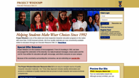 What Projectwisdom.com website looked like in 2020 (3 years ago)