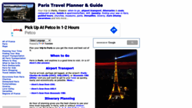 What Paristravelplanner.com website looked like in 2020 (3 years ago)