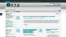 What Ptg-org.pl website looked like in 2020 (3 years ago)