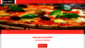 What Pizzalapasta.nl website looked like in 2020 (3 years ago)