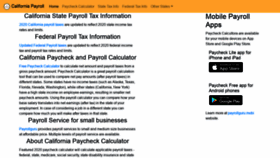 What Payrollcalifornia.net website looked like in 2020 (3 years ago)