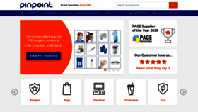 What Pinpointbadges.com website looked like in 2020 (3 years ago)