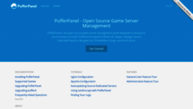 What Pufferpanel.com website looked like in 2020 (3 years ago)