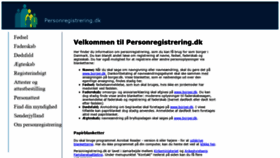 What Personregistrering.dk website looked like in 2020 (3 years ago)