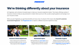 What Progressive.insurance website looked like in 2020 (3 years ago)