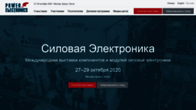 What Powerelectronics.ru website looked like in 2020 (3 years ago)