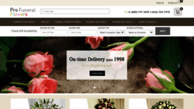 What Profuneralflowers.com website looked like in 2020 (3 years ago)