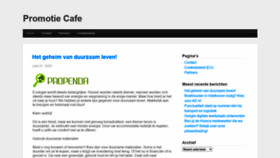 What Promotiecafe.be website looked like in 2020 (3 years ago)