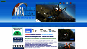 What Paragliding-luzern.ch website looked like in 2020 (3 years ago)