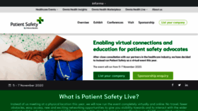 What Patientsafety-me.com website looked like in 2020 (3 years ago)