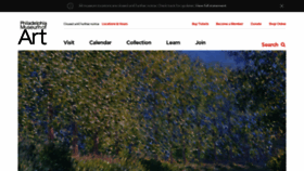 What Philamuseum.org website looked like in 2020 (3 years ago)