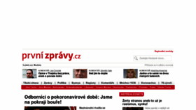 What Prvnizpravy.cz website looked like in 2020 (3 years ago)