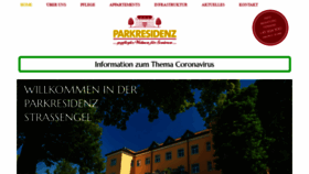 What Parkresidenz.at website looked like in 2020 (3 years ago)
