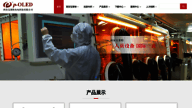 What P-oled.cn website looked like in 2020 (3 years ago)