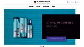 What Pureology.com.au website looked like in 2020 (3 years ago)