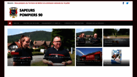 What Pompiers90.fr website looked like in 2020 (3 years ago)