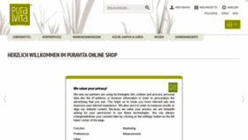 What Puravita.de website looked like in 2020 (3 years ago)