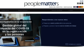 What Peoplematters.com website looked like in 2020 (3 years ago)