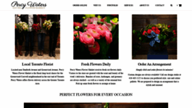 What Percywatersflorist.com website looked like in 2020 (3 years ago)