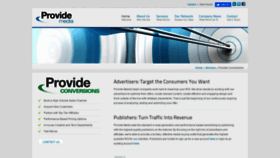 What Provideconversions.com website looked like in 2020 (3 years ago)
