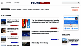 What Politicnation.com website looked like in 2020 (3 years ago)