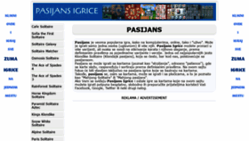 What Pasijans.com website looked like in 2020 (3 years ago)