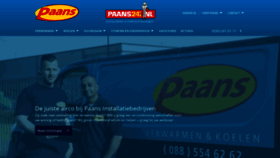 What Paans.nl website looked like in 2020 (3 years ago)