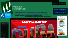 What Pacifica.org website looked like in 2020 (3 years ago)