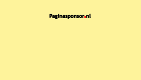 What Paginasponsor.nl website looked like in 2020 (3 years ago)