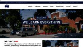What Pakaims.edu.pk website looked like in 2020 (3 years ago)