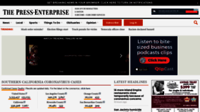 What Pressenterprise.com website looked like in 2020 (3 years ago)