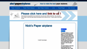 What Paperairplanes.co.uk website looked like in 2020 (3 years ago)