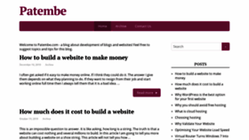 What Patembe.com website looked like in 2020 (3 years ago)