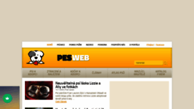 What Pesweb.cz website looked like in 2020 (3 years ago)
