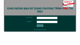 What Pru-thidau.prudential.com.vn website looked like in 2020 (4 years ago)