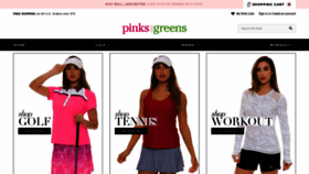 What Pinksandgreens.com website looked like in 2020 (3 years ago)