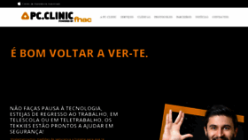 What Pcclinic.pt website looked like in 2020 (3 years ago)