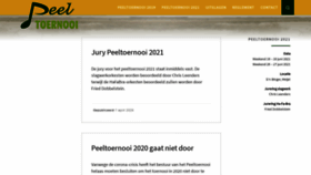 What Peeltoernooi.nl website looked like in 2020 (3 years ago)