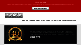 What Pegasussl.co.uk website looked like in 2020 (3 years ago)